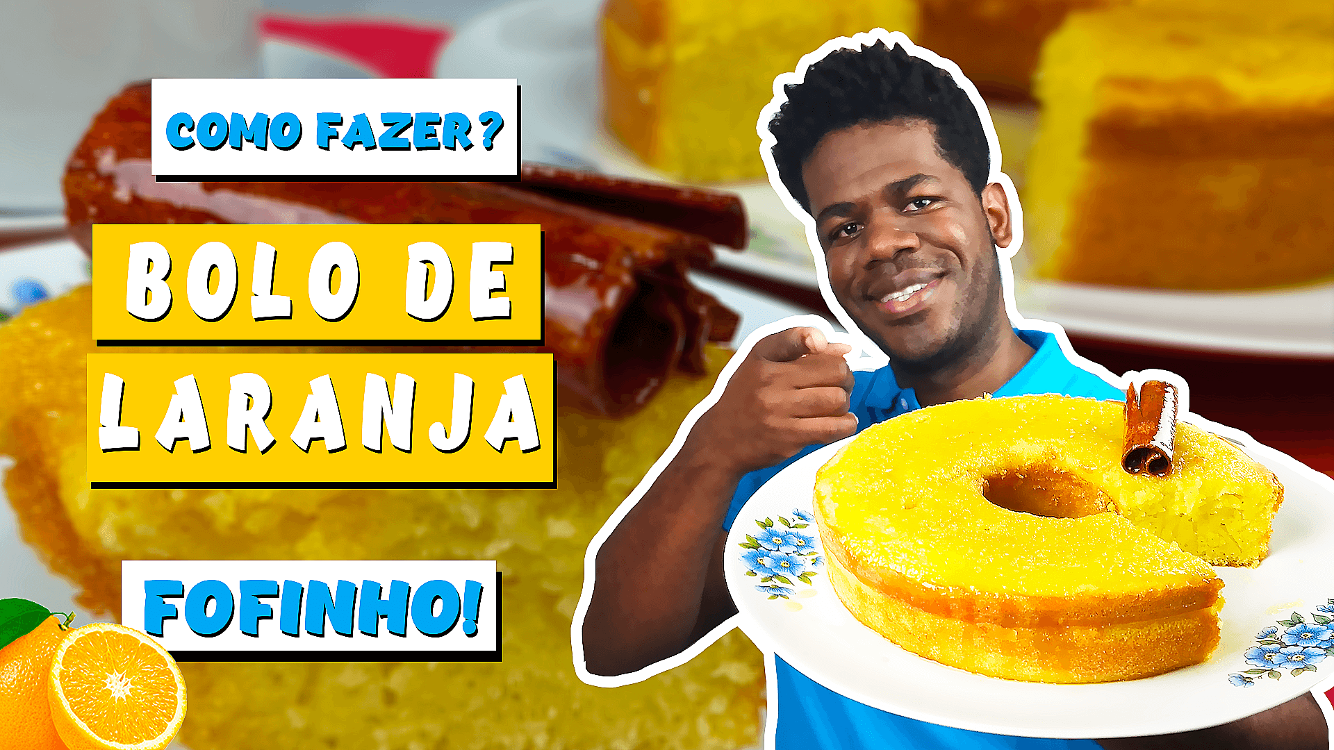 BOLO DE LARANJA - Bolo de laranja fofinho, úmido e delicioso para fazer em casa