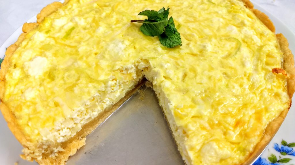 IMG 20190724 2052260602 1024x576 - Quiche de Alho Poró com Ricota fácil e delicioso passo a passo