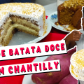 BOLO DE BATATA DOCE 120x120 - MINE TORTA DE MORANGO COM CHANTILLY SUPER FÁCIL!