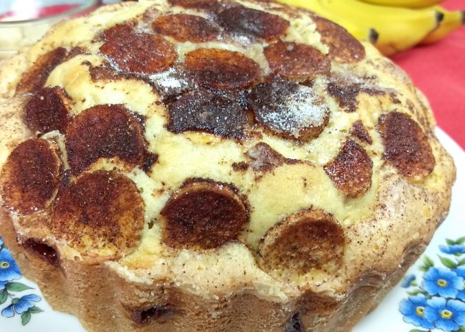 Bolo de Banana com Goiabada