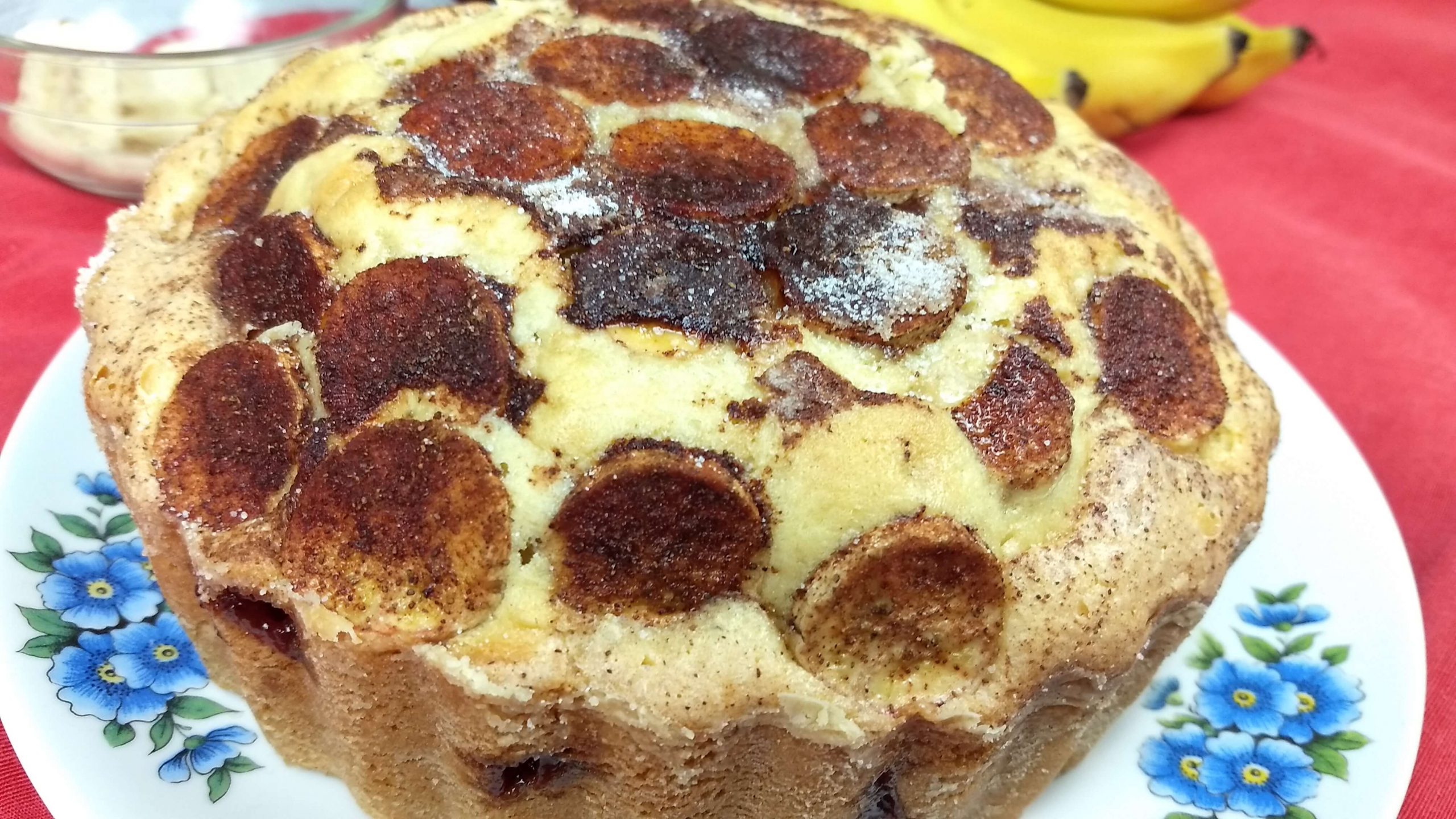 Bolo de Banana com Goiabada