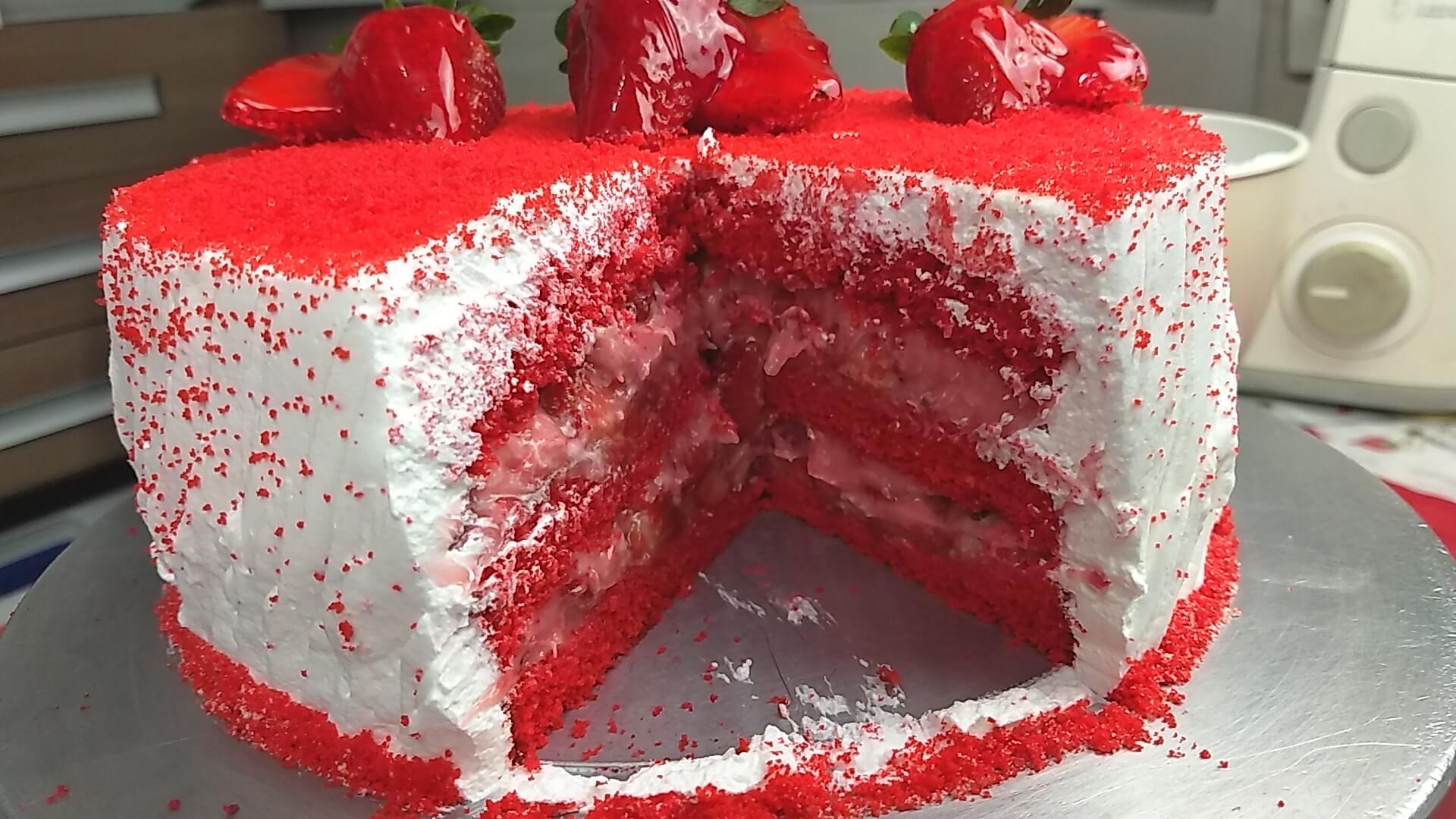 4 - Bolo Red Velvet recheado | Receita completa passo a passo